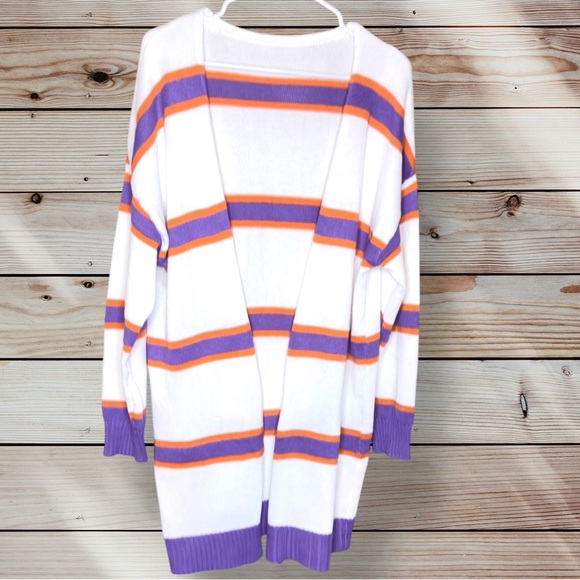 CHARMING CHARLIE Striped Dropped Shoulder Cardigan - Picture 4 of 8